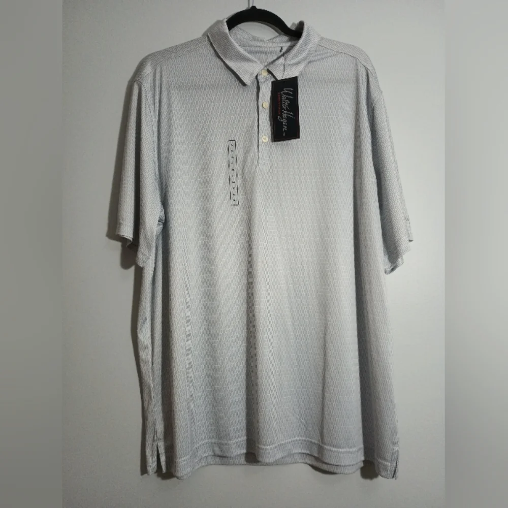 Men's Walter Hagen Light Gray‎ HydroDri Polo Shirt XL
